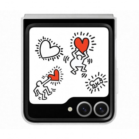 Samsung ef-zf741cwegww funda para galaxy z flip6 (6.7") blanco