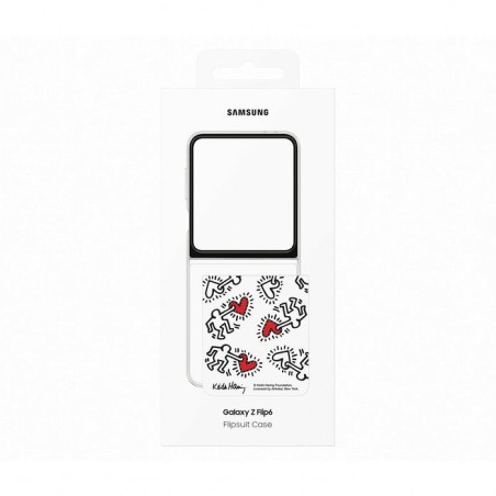 Samsung ef-zf741cwegww funda para galaxy z flip6 (6.7") blanco