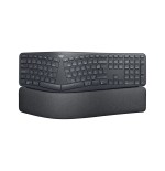 Teclado francés logitech ergo k860 split keyboard for business inalámbrico bluetooth le azerty grafito