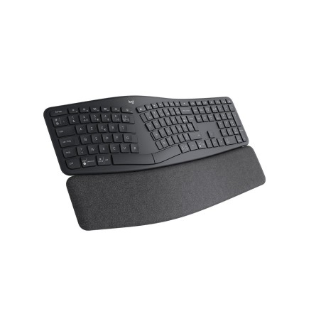 Teclado francés logitech ergo k860 split keyboard for business inalámbrico bluetooth le azerty grafito