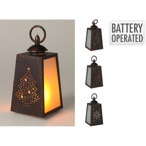 Farol led efecto llama, a pilas, 3 modelos, 10x19cm. basics
