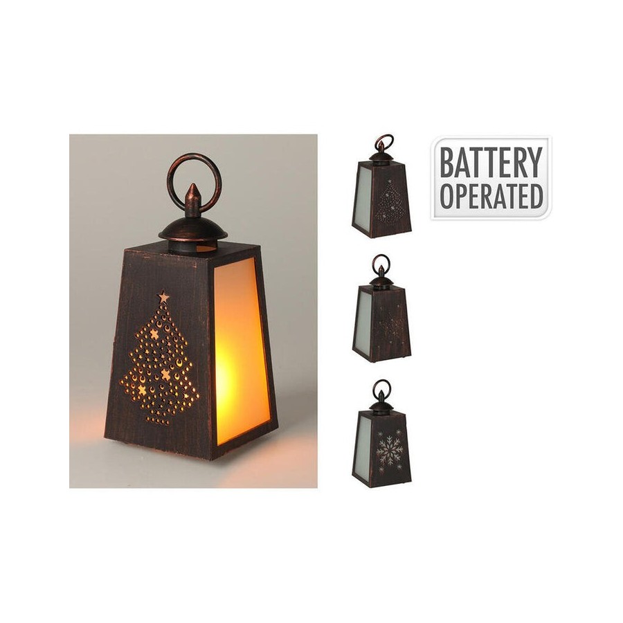 Farol led efecto llama, a pilas, 3 modelos, 10x19cm. basics