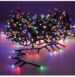 Guirnalda led compact parpadeante exterior multicolor 750 leds cable verde 21m