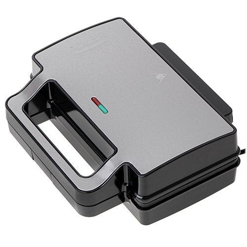 Sandwichera adler ad 3073  plata - negro