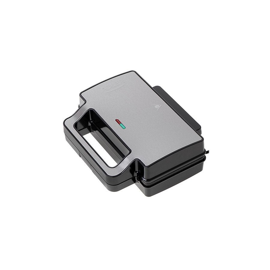Sandwichera adler ad 3073  plata - negro