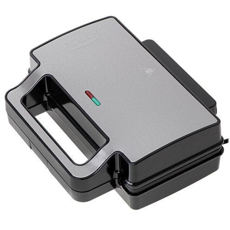 Sandwichera adler ad 3073  plata - negro