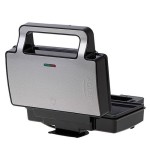 Sandwichera adler ad 3073  plata - negro