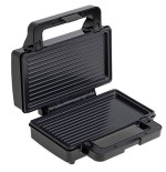 Sandwichera adler ad 3073  plata - negro