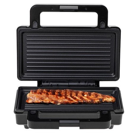 Sandwichera adler ad 3073  plata - negro