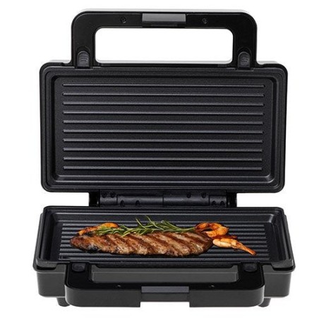 Sandwichera adler ad 3073  plata - negro