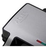 Sandwichera adler ad 3073  plata - negro