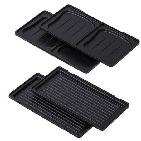Sandwichera adler ad 3073  plata - negro