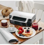 Sandwichera adler ad 3073  plata - negro
