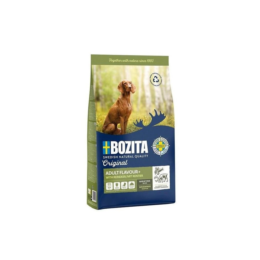 Bozita original adult flavour+ reindeer - alimento seco para perros - 12kg