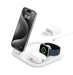 Belkin boostcharge auriculares, smartphone, reloj inteligente blanco usb cargador inalámbrico carga rápida interior