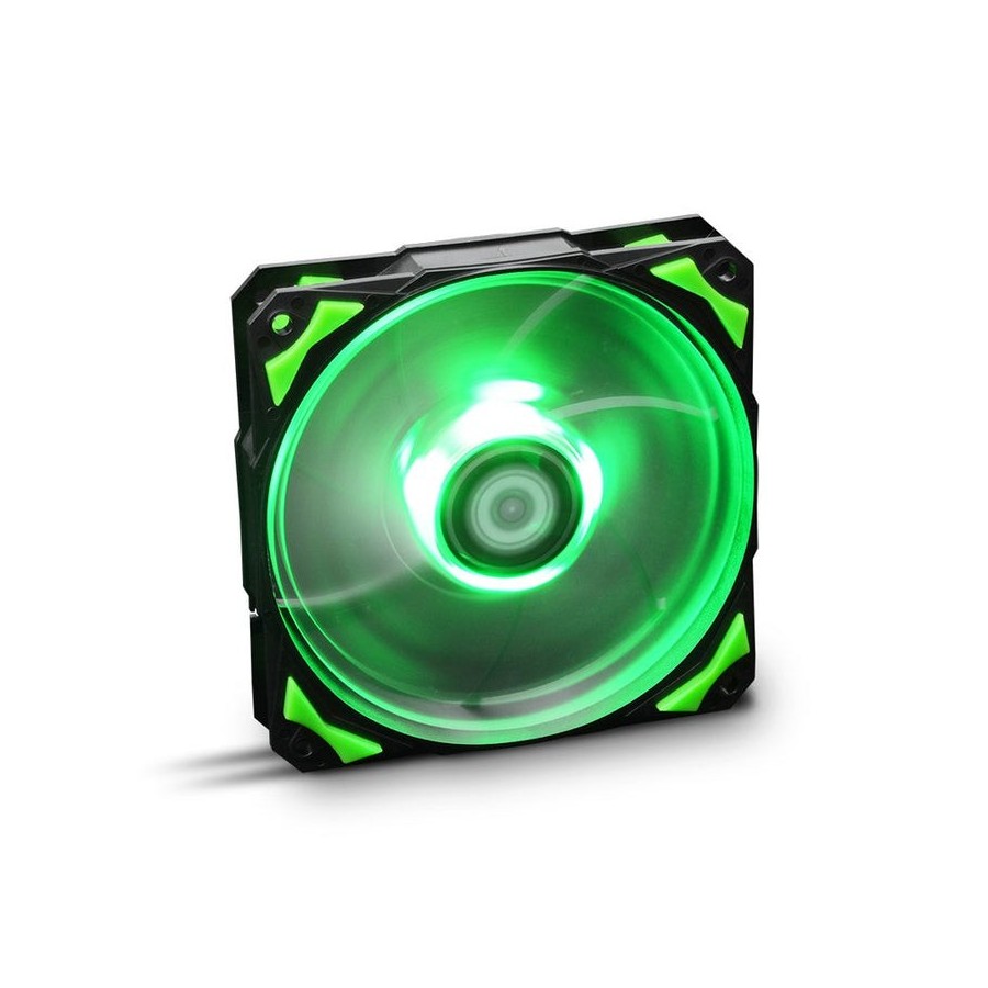 Nox ventilador caja hummer hfan led verde 12x12