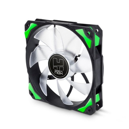 Nox ventilador caja hummer hfan led verde 12x12