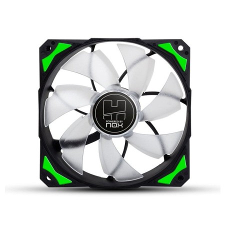 Nox ventilador caja hummer hfan led verde 12x12