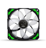 Nox ventilador caja hummer hfan led verde 12x12