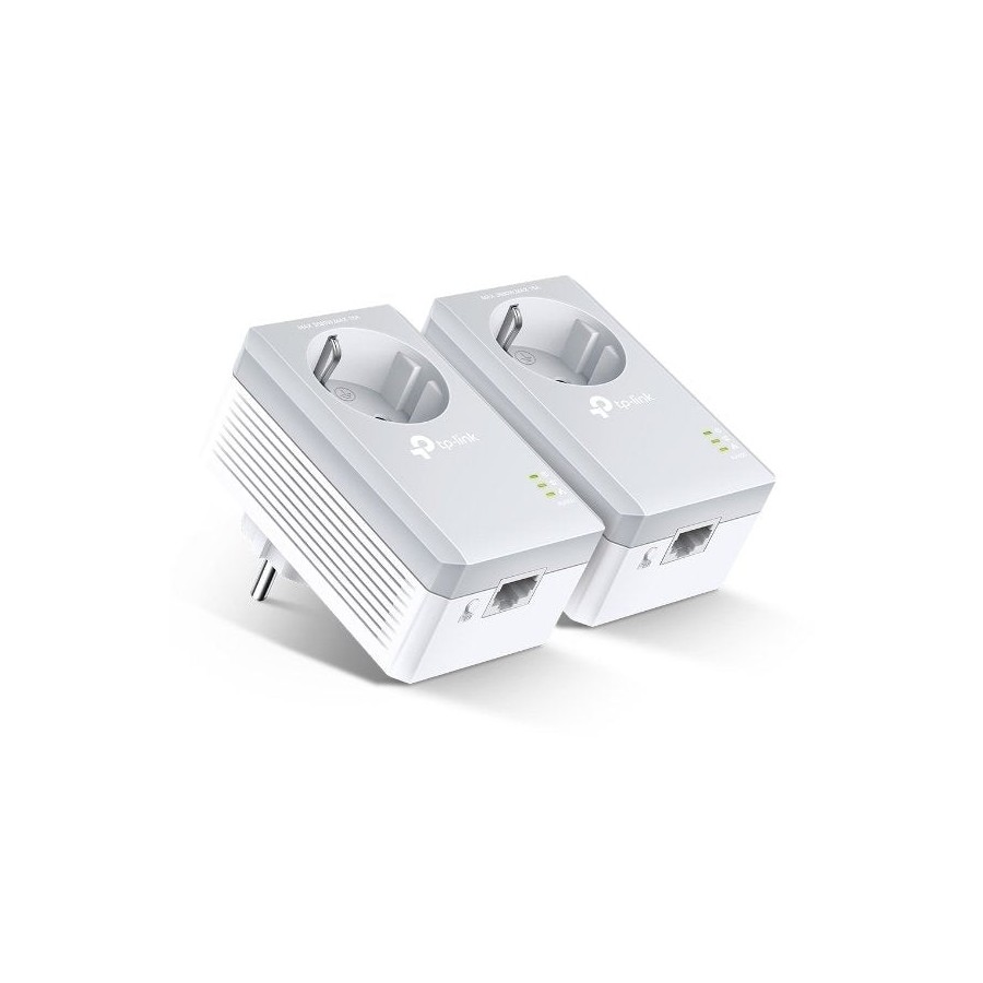 Adaptador powerline tplink tl pa4010p kit 600mbps alcance 300m pack de 2