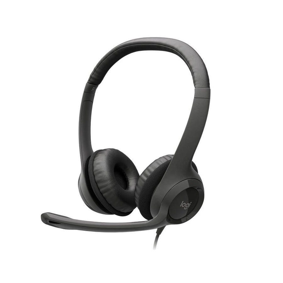Logitech auricular con micro h390 usb negro 981-000406