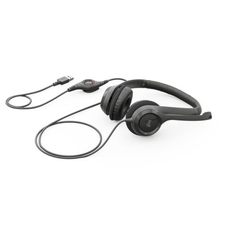 Logitech auricular con micro h390 usb negro 981-000406