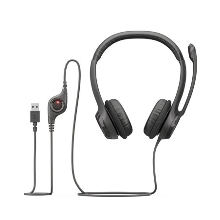 Logitech auricular con micro h390 usb negro 981-000406