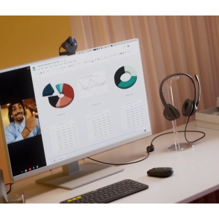 Logitech auricular con micro h390 usb negro 981-000406