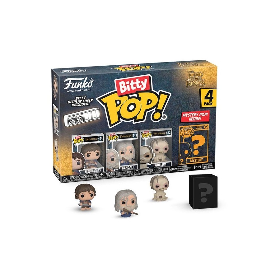 Blister 4 figuras bitty pop el señor de los anillos frodo