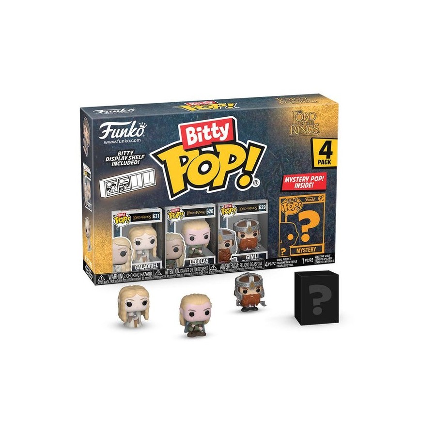 Blister 4 figuras bitty pop el señor de los anillos galadriel