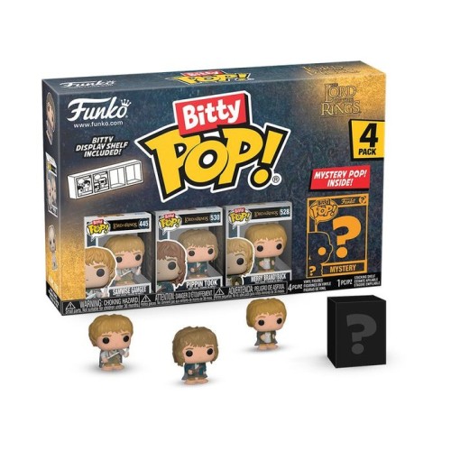 Blister 4 figuras bitty pop el señor de los anillos samwise