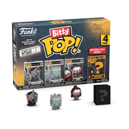 Blister 4 figuras bitty pop el señor de los anillos witch king