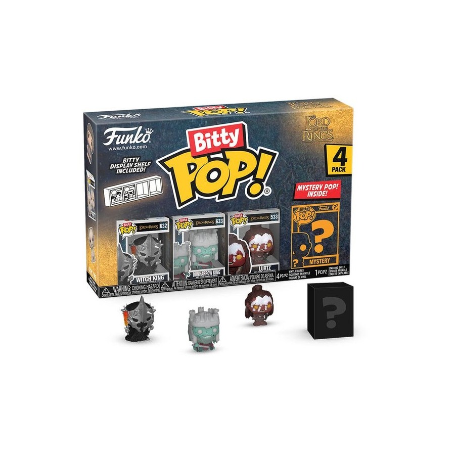 Blister 4 figuras bitty pop el señor de los anillos witch king