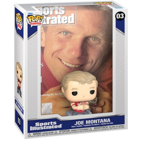 Figura pop cover sports illustrated joe montana
