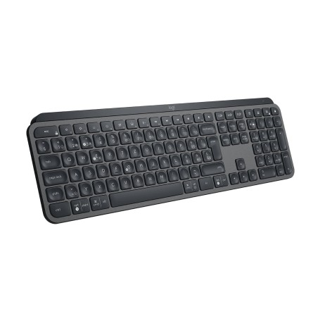 Teclado suizo logitech mx keys retroiluminación bluetooth 2.4 ghz qwerty grafito
