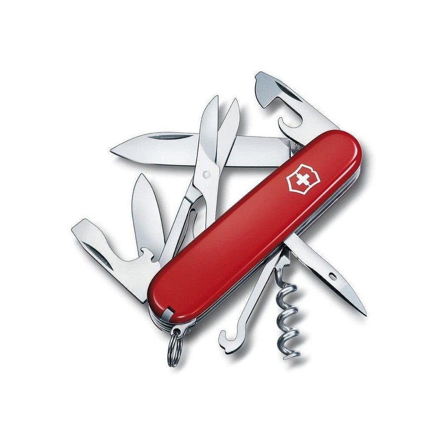 Navaja climber roja, 14 funciones, 26x18x91mm, peso 82g. victorinox