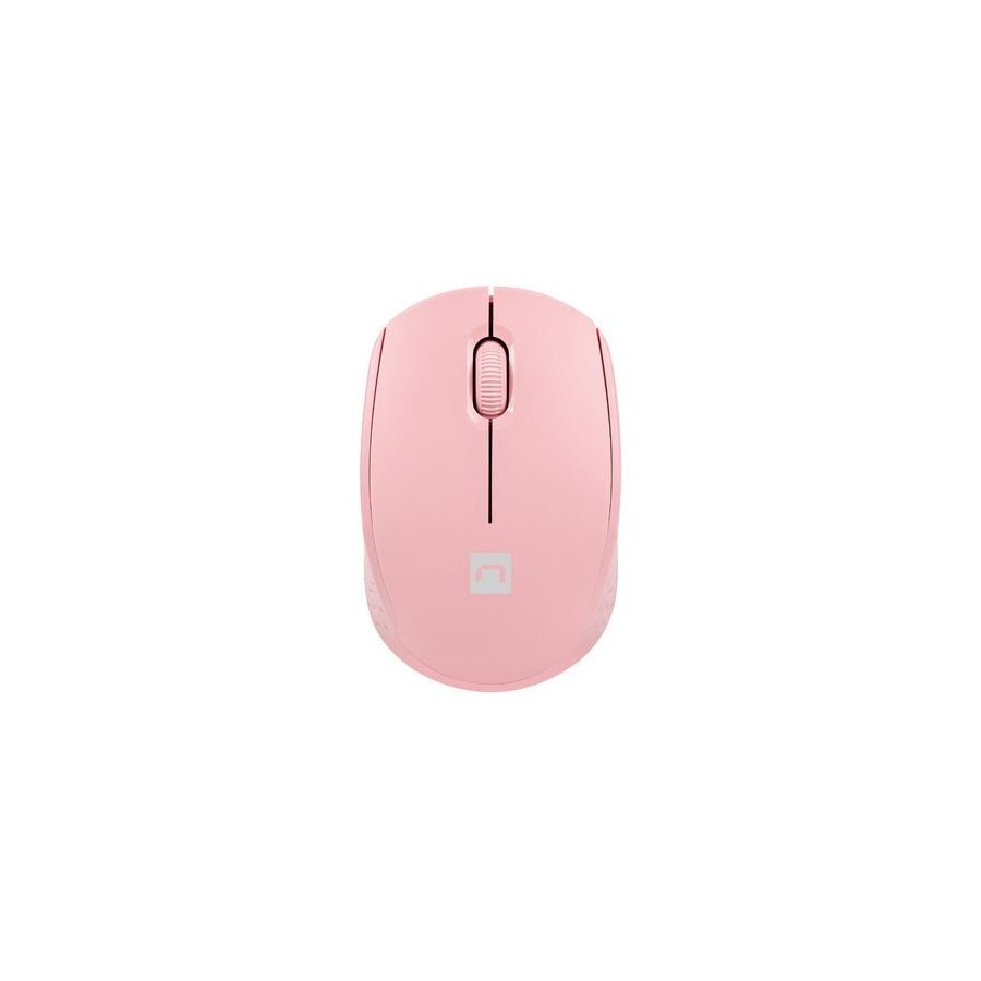 Raton natec stork optico inalambrico 1600 dpi rosa