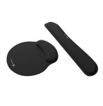 Pack alfombrilla y reposamuñecas natec chipmunk 2-in-1 ergonom set acolchado bl
