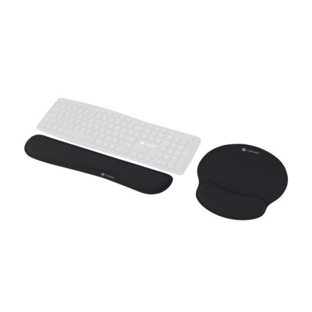 Pack alfombrilla y reposamuñecas natec chipmunk 2-in-1 ergonom set acolchado bl