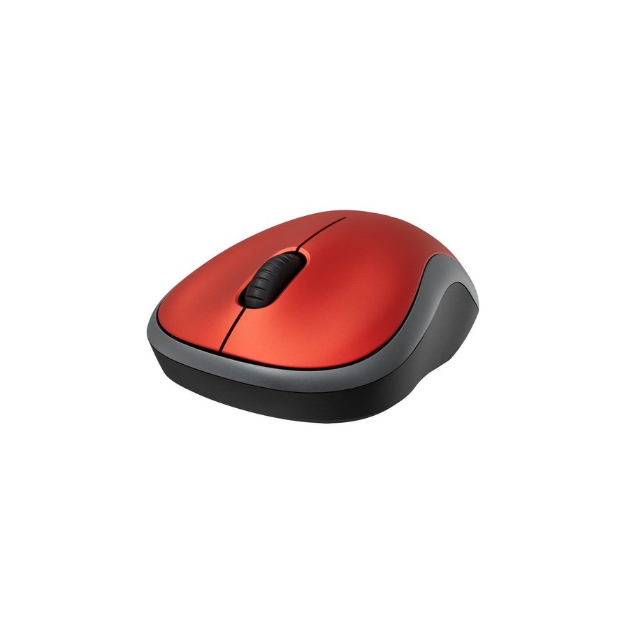 Ratón inalámbrico logitech m185 rojo 910-002240