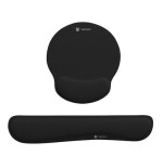 Pack alfombrilla y reposamuñecas natec chipmunk 2-in-1 ergonom set acolchado bl