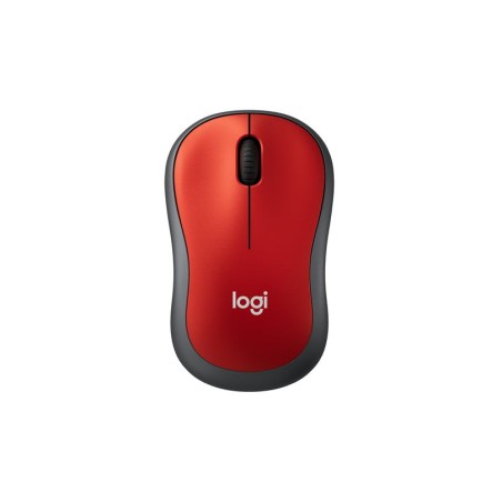 Ratón inalámbrico logitech m185 rojo 910-002240