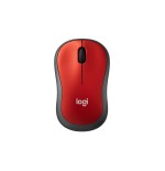 Ratón inalámbrico logitech m185 rojo 910-002240