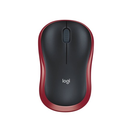 Ratón inalámbrico logitech m185 rojo 910-002240