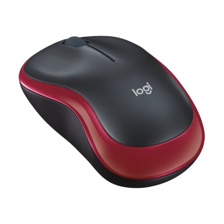 Ratón inalámbrico logitech m185 rojo 910-002240