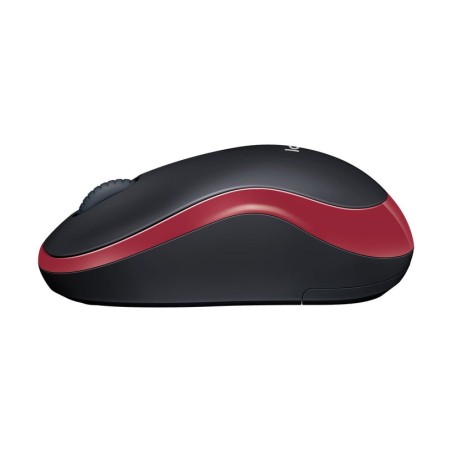 Ratón inalámbrico logitech m185 rojo 910-002240