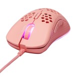 Deltaco dm210 gaming maus ultraleicht rgb usb pink