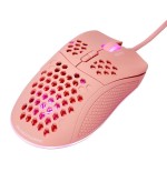 Deltaco dm210 gaming maus ultraleicht rgb usb pink