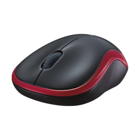 Ratón inalámbrico logitech m185 rojo 910-002240