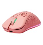 Deltaco pm80 gaming maus wireless ultraleicht rgb pink